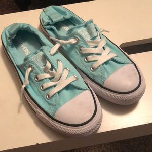 Converse teal color shoe